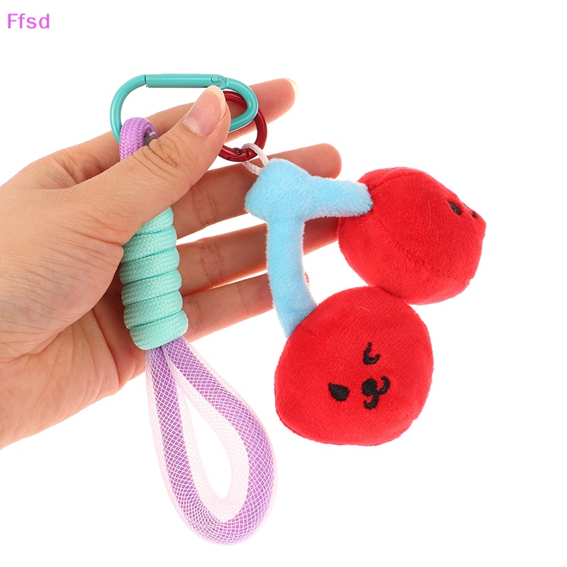 1 Móc Khóa Quả Cherry Nhồi Bông Dễ Thương