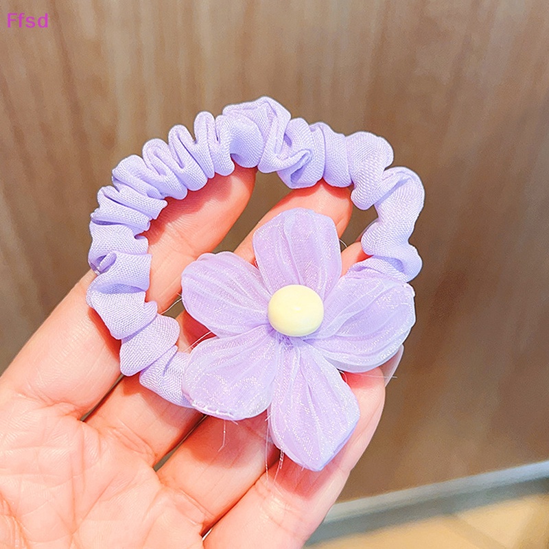 {Ffsd} Dây Buộc Tóc Cao Su Co Giãn Không Làm Tổn Thương Tóc Cho Bé Gái * Hàng Bán Chạy