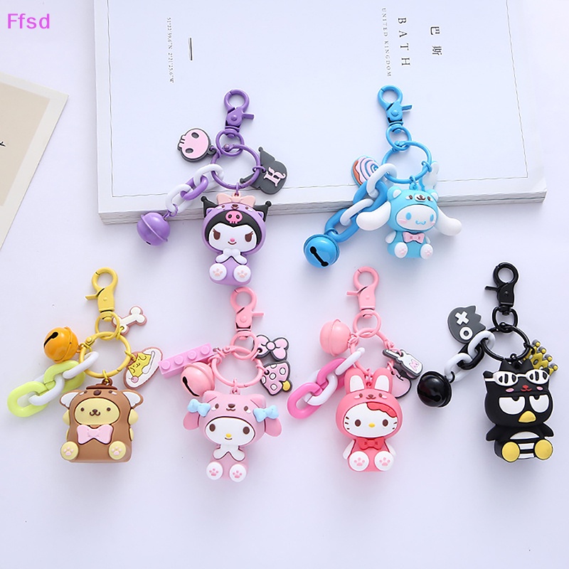 {Ffsd} Móc Khóa Búp Bê Hoạt Hình Sanrio Cinnamon Melody Dễ Thương Trang Trí Xe Hơi * Bán Chạy