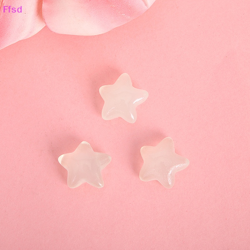 {Ffsd} Bộ 5 Đồ trang trí Ngôi Sao Dạ Quang Mini Bằng Nhựa Resin Thủ Công Phát Sáng Trang Trí Tiểu Cảnh