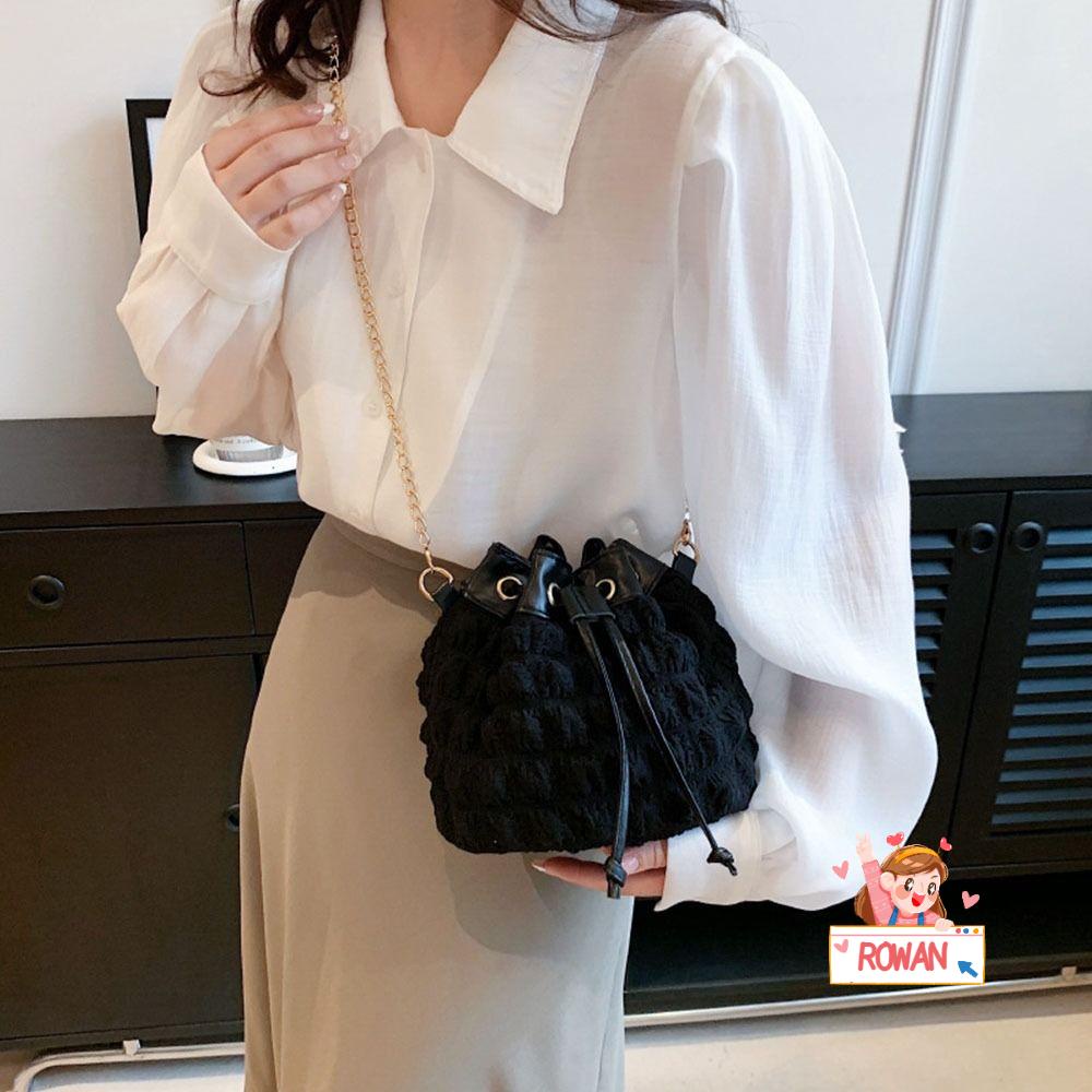 ROWANS Túi Đeo Vai Phối Dây Xích Thiết Kế Dễ Thương Thời Trang