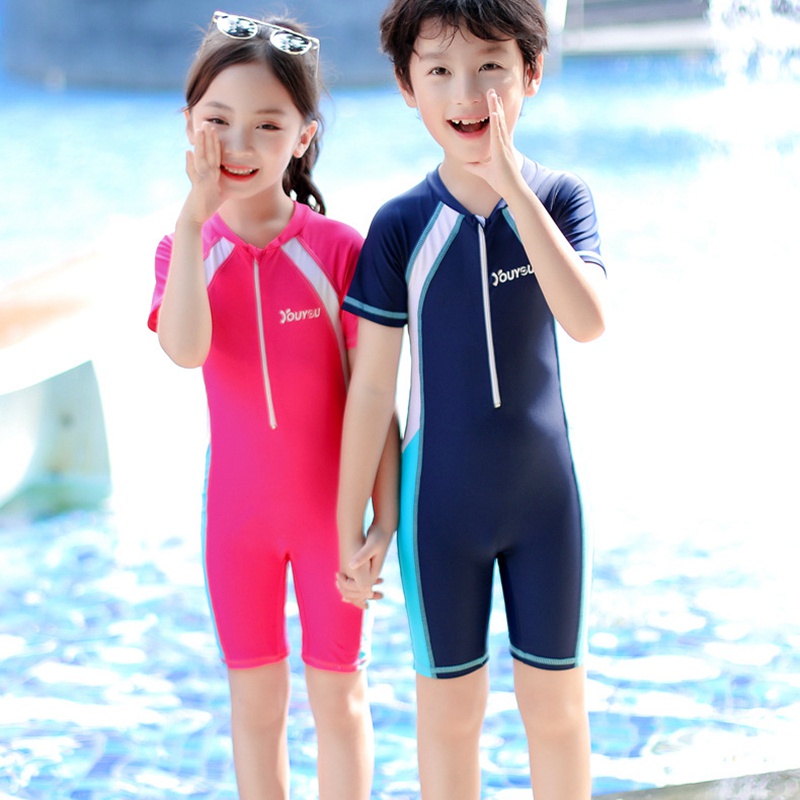 Bộ Đồ Bơi Liền Thân Tay Ngắn Chất Liệu Mềm Mại Co Giãn Tốt Cỡ M-5XL Thời Trang Cao Cấp Dành