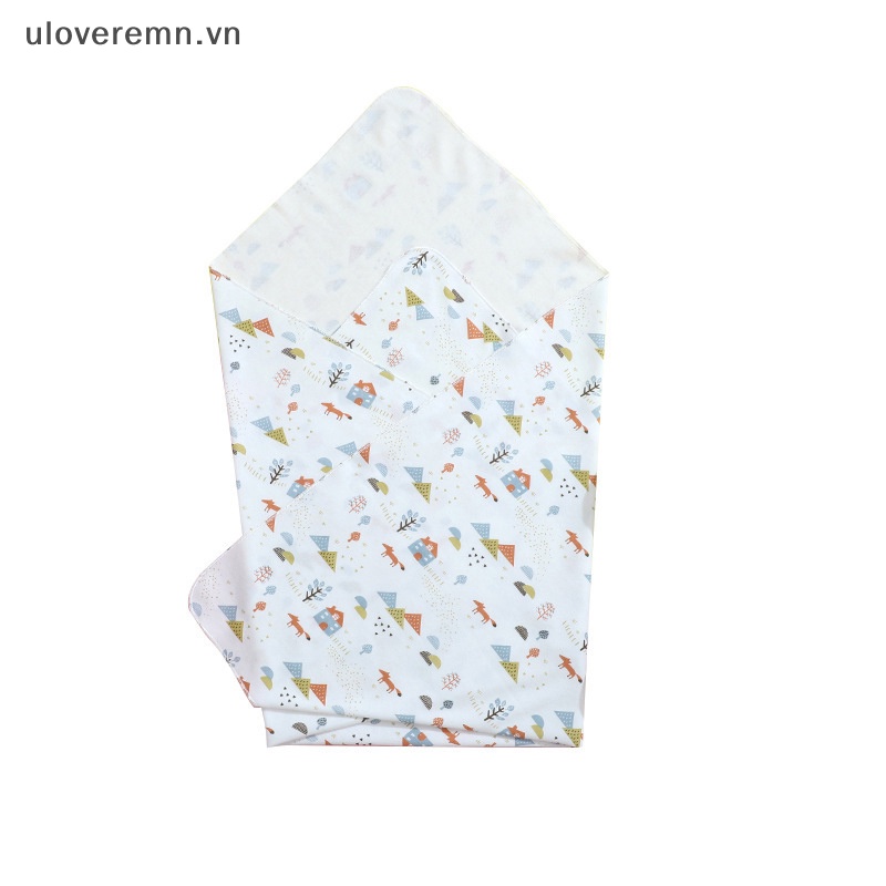 Chăn Quấn 83x83cm Bằng Cotton Nguyên Chất In Họa Tiết Dễ Thương Cho Bé Sơ Sinh