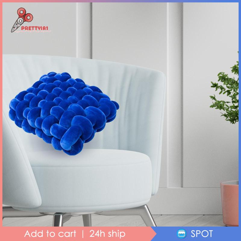 Gối Thắt Nút Bằng Sợi Dệt Tay Thời Trang [Prettyia1] Cho Nhà Hàng / Quán Bar / Sân Vườn