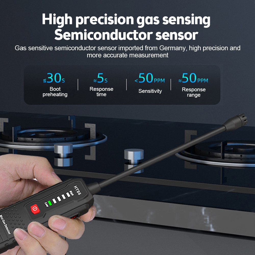 Ziqucu Thiết Bị Phát Hiện Rò Rỉ Khí Gas Tự Nhiên Với Nguồn Cổ Ngỗng Cho Gia Đình Và RV