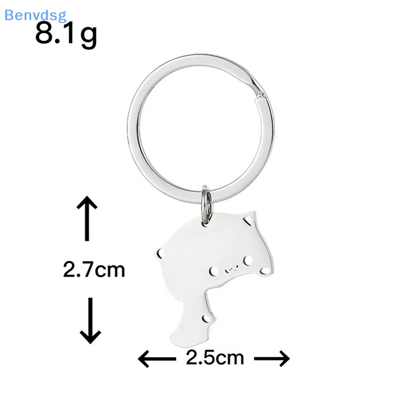 Benvdsg > Móc Khóa Hình Mèo Hoạt Hình Bằng Thép Không Gỉ Trang Trí Túi Xách
