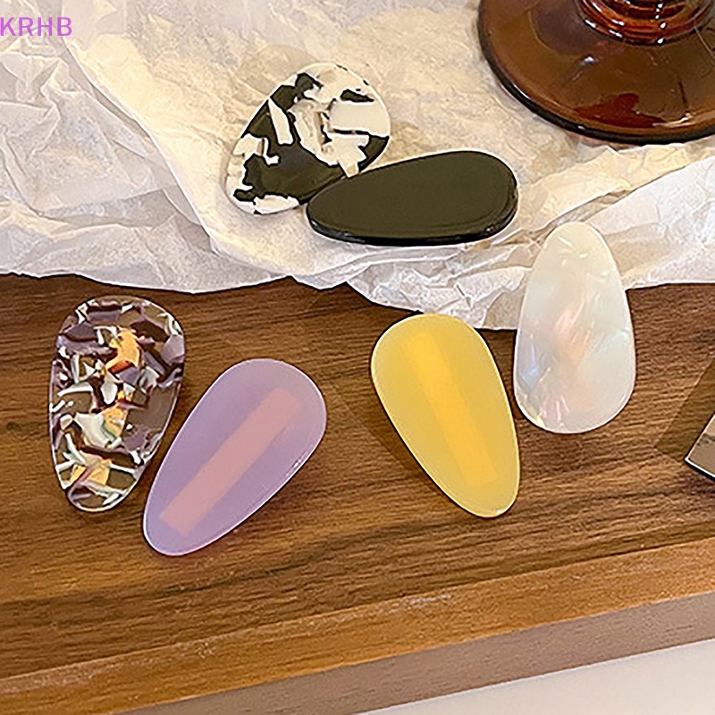 Set 2 Kẹp Tóc Mái Đơn Giản Cá Tính Hợp Thời Trang Mới