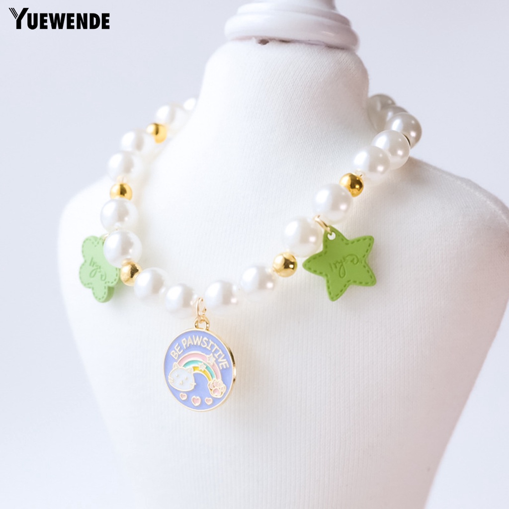 Vòng Cổ Chuỗi Hạt Nhỏ Thanh Lịch Dễ Phối Đồ Làm Đạo Cụ Chụp Ảnh Cho Thú Cưng