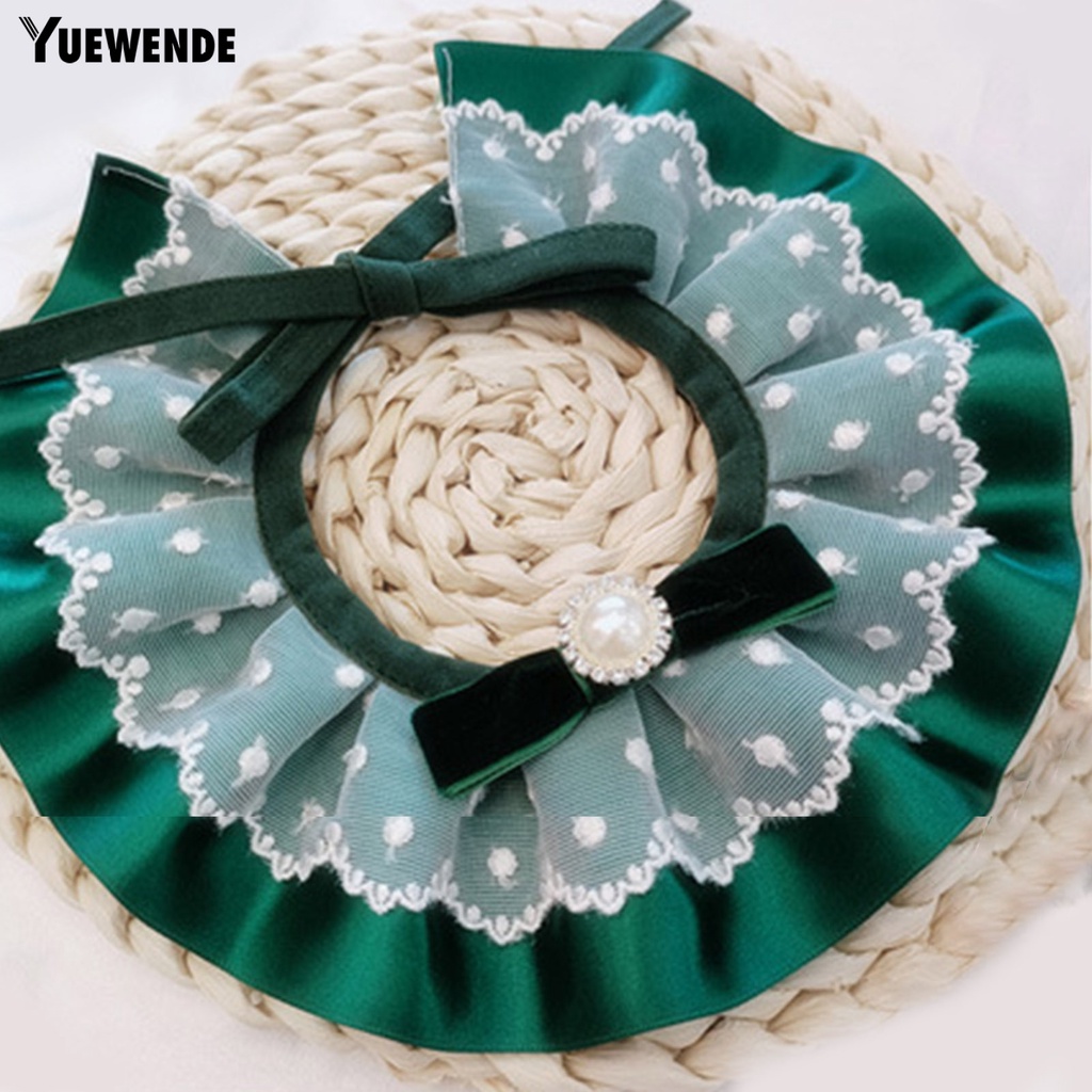 Yếm Ăn Mềm Mại Kết Cấu Ren Cổ Điển Dành Cho Thú Cưng YQ.E