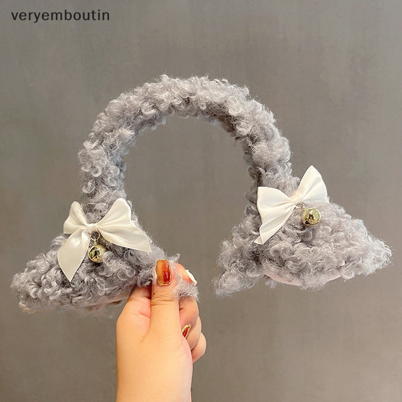 Băng Đô Tai Mèo Bông Dễ Thương Dành Cho Tiệc Hóa Trang