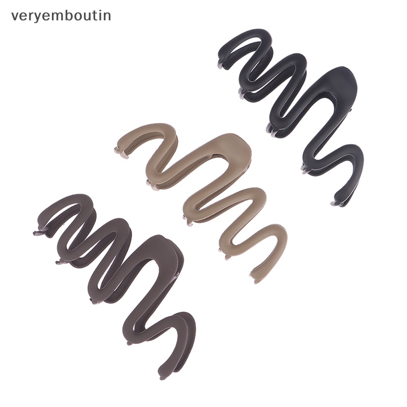 Kẹp Tóc Càng Cua Hình Gợn Sóng Thiết Kế Hình Học Đặc Biệt Cho Nữ n