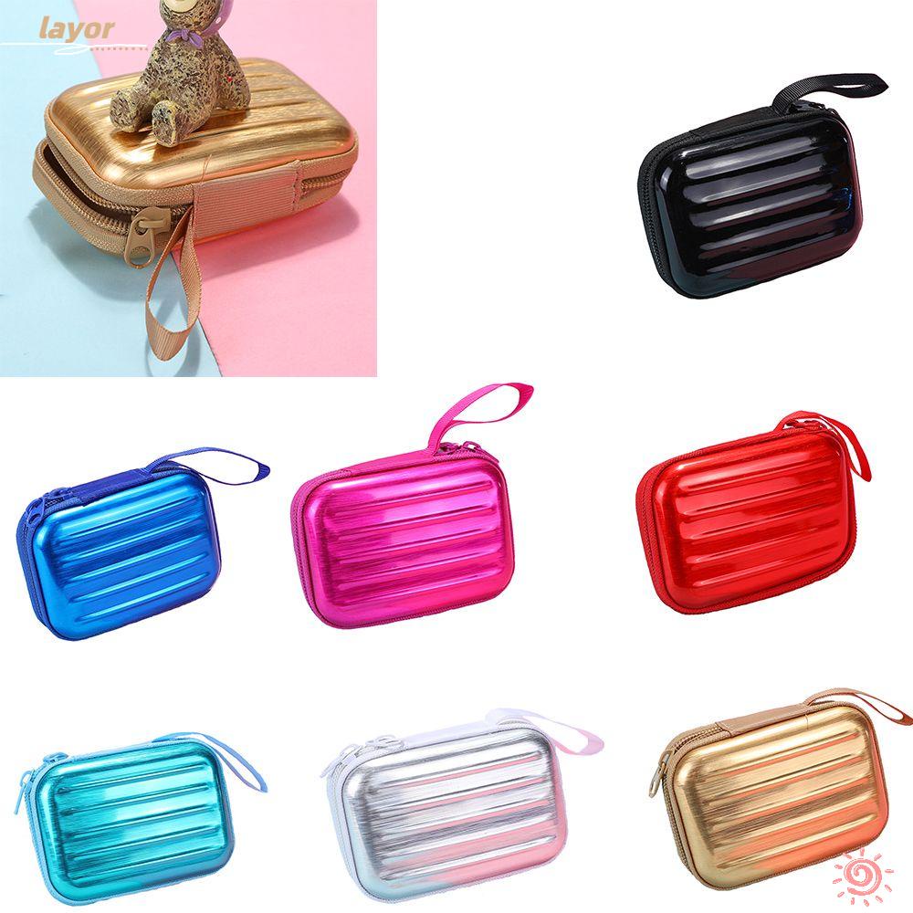 Hộp Tròn Đựng Tiền Xu / Dây Cáp Tai Nghe Gọn Gàng Tiện Dụng Ốp