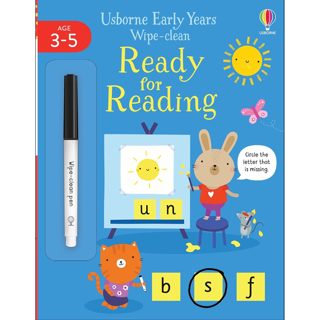 Usborne Early Years Wipe-Clean: Ready For Reading