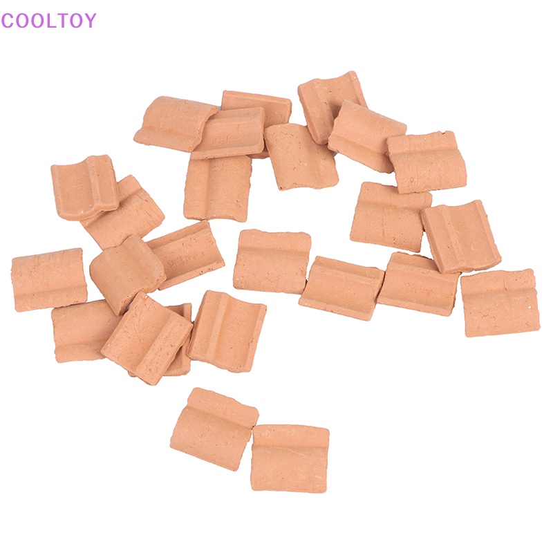 Cooltoy Set 25 Khuôn Hình Mái Che Màu Đỏ Dùng Làm Gạch Men Scenario Diy