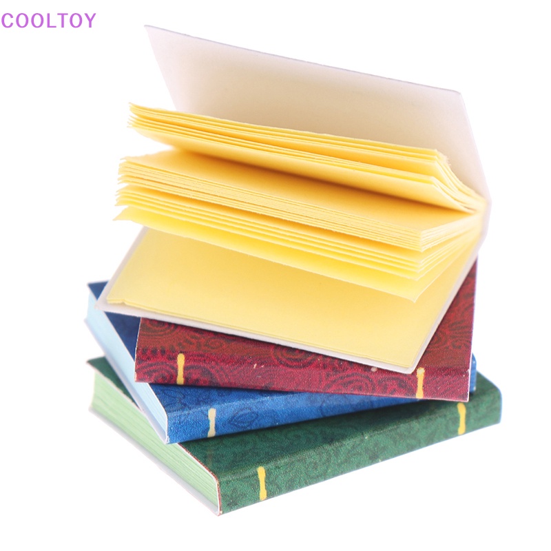 Set 4 Mô Hình Cuốn Sách 1 / 12 Dùng Để Trang Trí Nhà Búp Bê