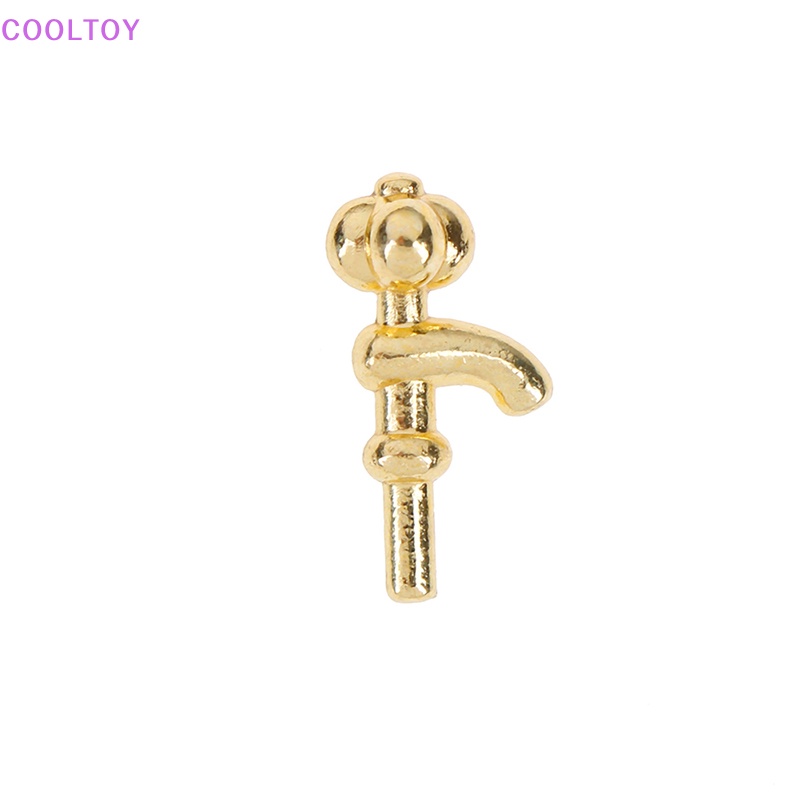 Cooltoy Bộ 2 Vòi Nước mini Bằng Hợp Kim Tỉ Lệ 1: 12 Trang Trí Nhà Búp Bê