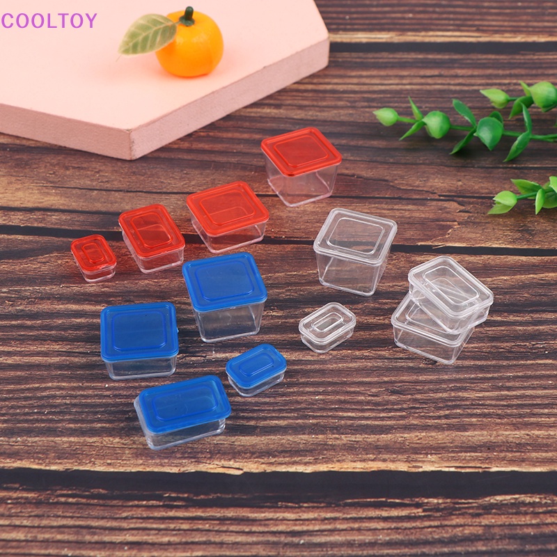 Cooltoy Set 4 Hộp Cơm Trưa Mini 1 / 12 Trang Trí Nhà Búp Bê