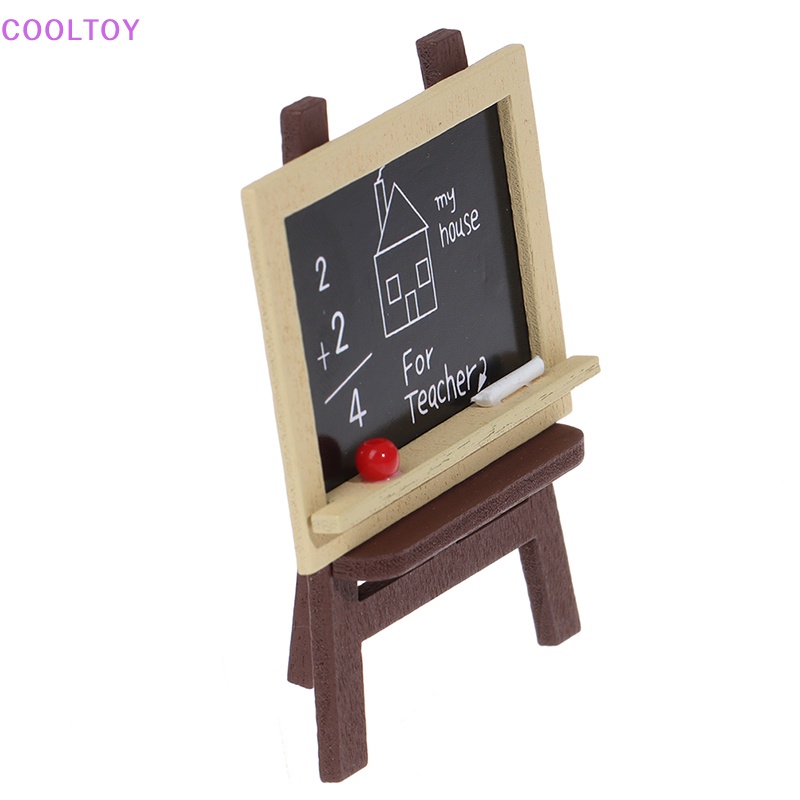Cooltoy Bảng Đen Mini Với Phụ Kiện Trang Trí Lớp Học Nhà Búp Bê