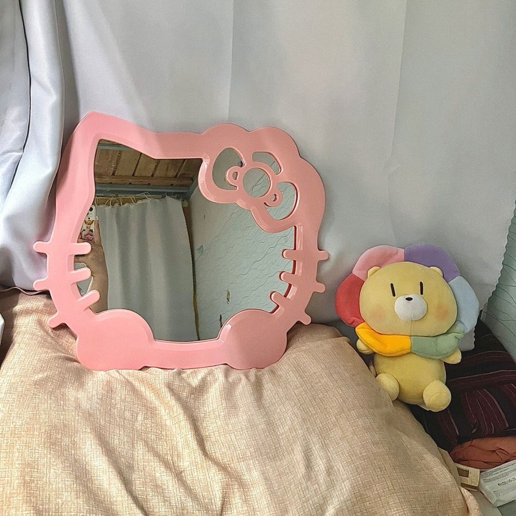 Sanrio Gương Trang Điểm Hình Hello Kitty Đáng Yêu Cho Nữ