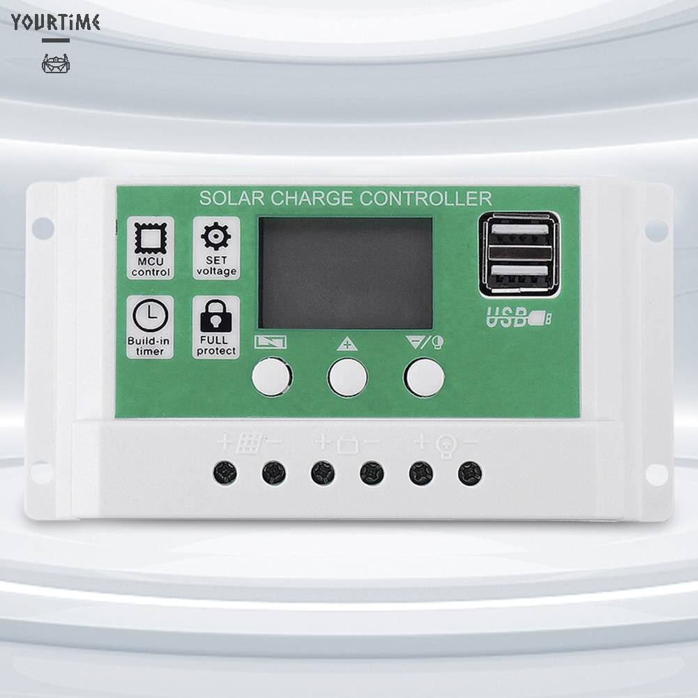 Bộ Điều Khiển Sạc 10A 20A 30A 40A 50A 60A 12V 24V Có Màn Hình LCD