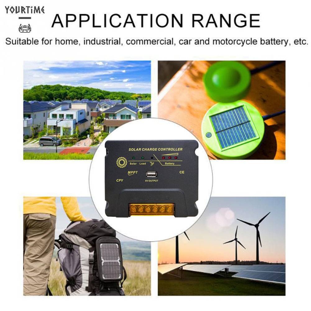 Bộ Điều Khiển Sạc Năng Lượng Mặt Trời 10A 20A 12V 24V MPPT