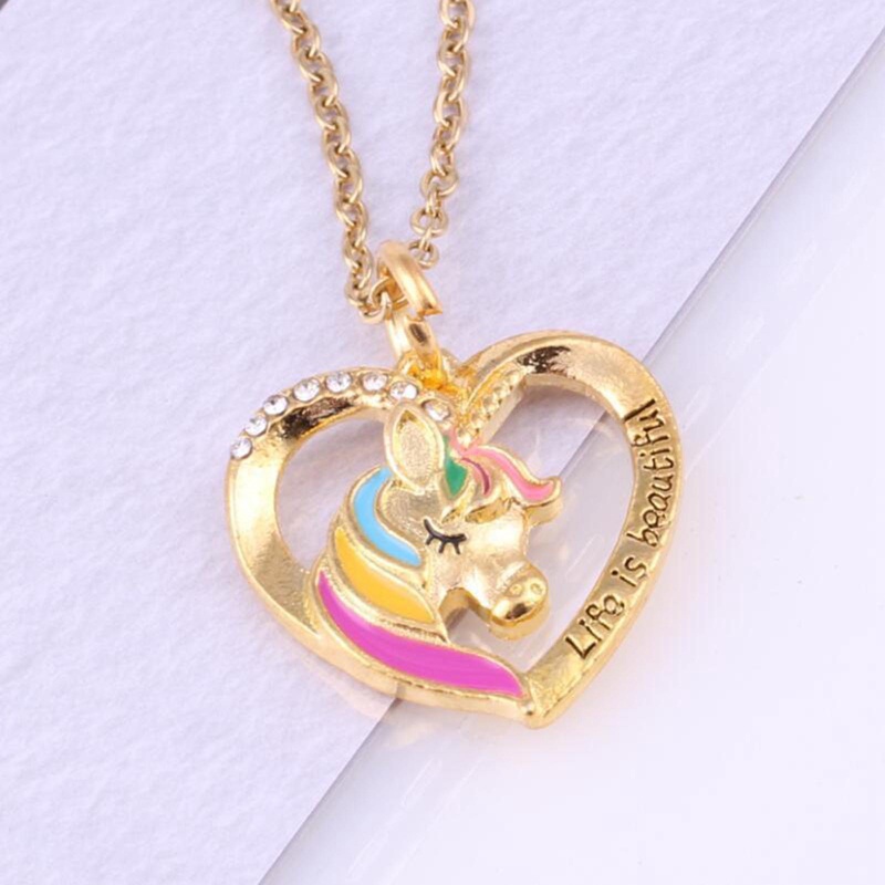 Vòng cổ Mặt Hình Kỳ Lân Đính Đá Thời Trang Cho Tuổi Teen