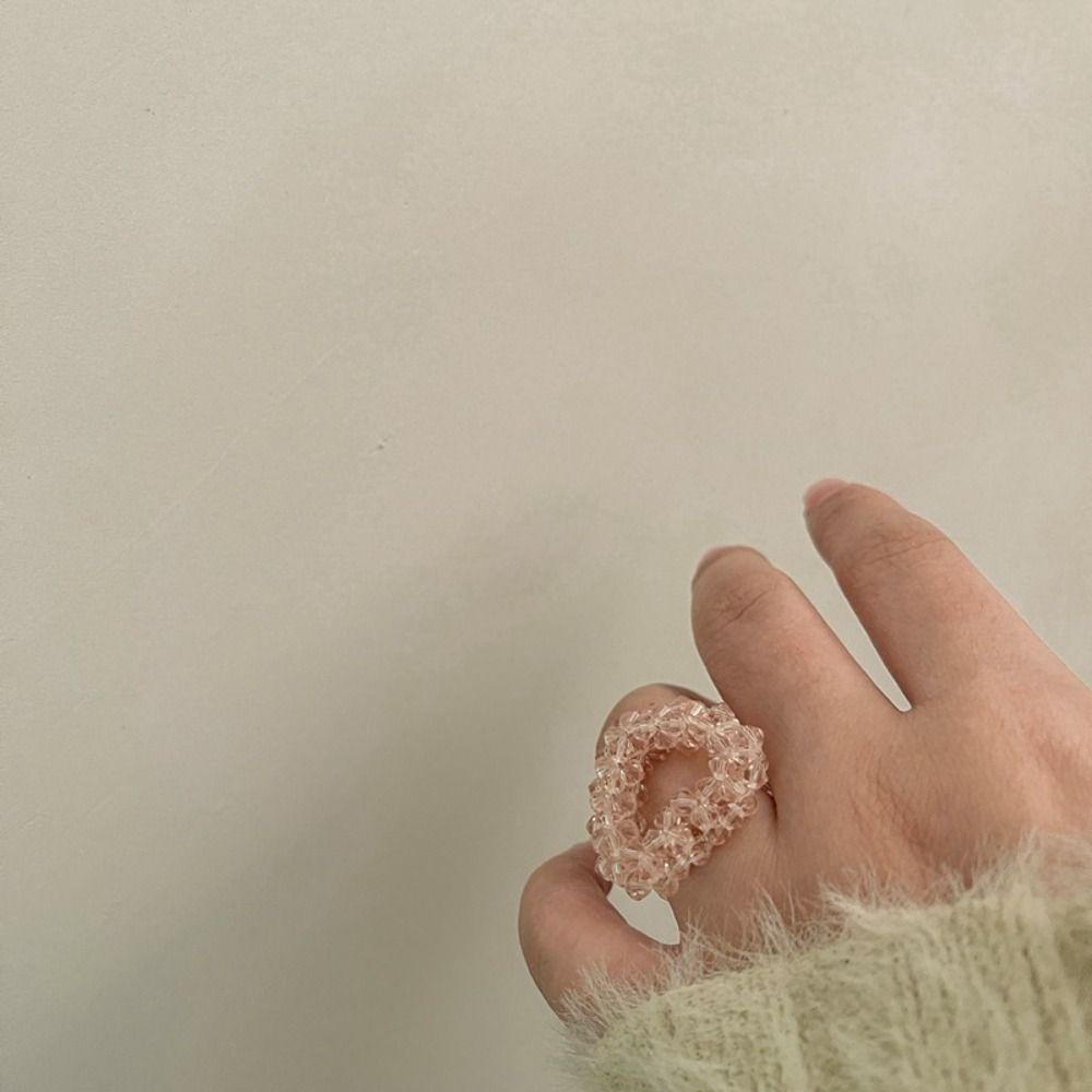 Nhẫn Hợp Kim Đính Hạt Nhiều Màu Sắc Đáng Yêu Thời Trang Cho Nữ