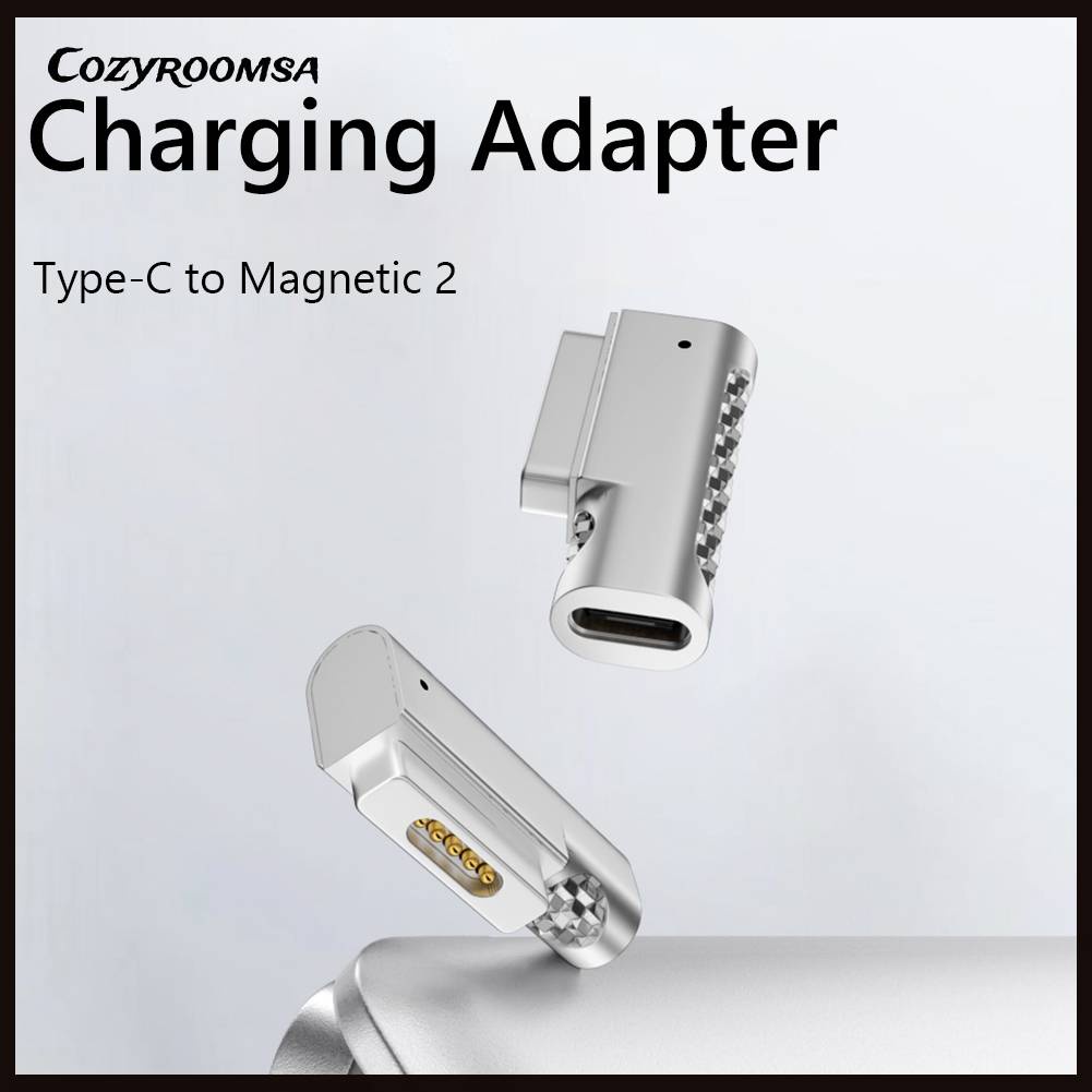 Bộ Chuyển Đổi Chip PD100W PD Từ Tính 2 Cổng Type-C Sang Cổng Sạc Cho MacBook Air / Pro