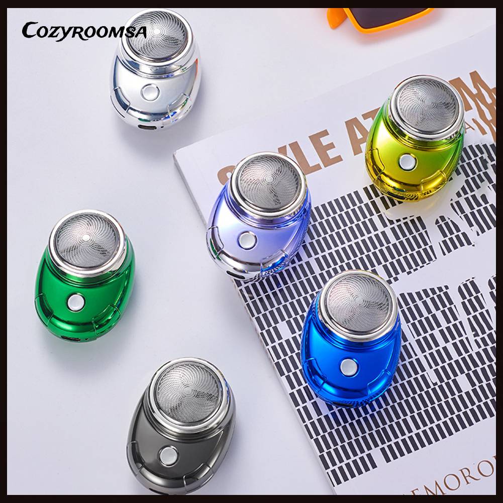 Dao Cạo Râu Điện Tử Mini Trọng Lượng Nhẹ Cho Cắm Trại Ngoài Trời