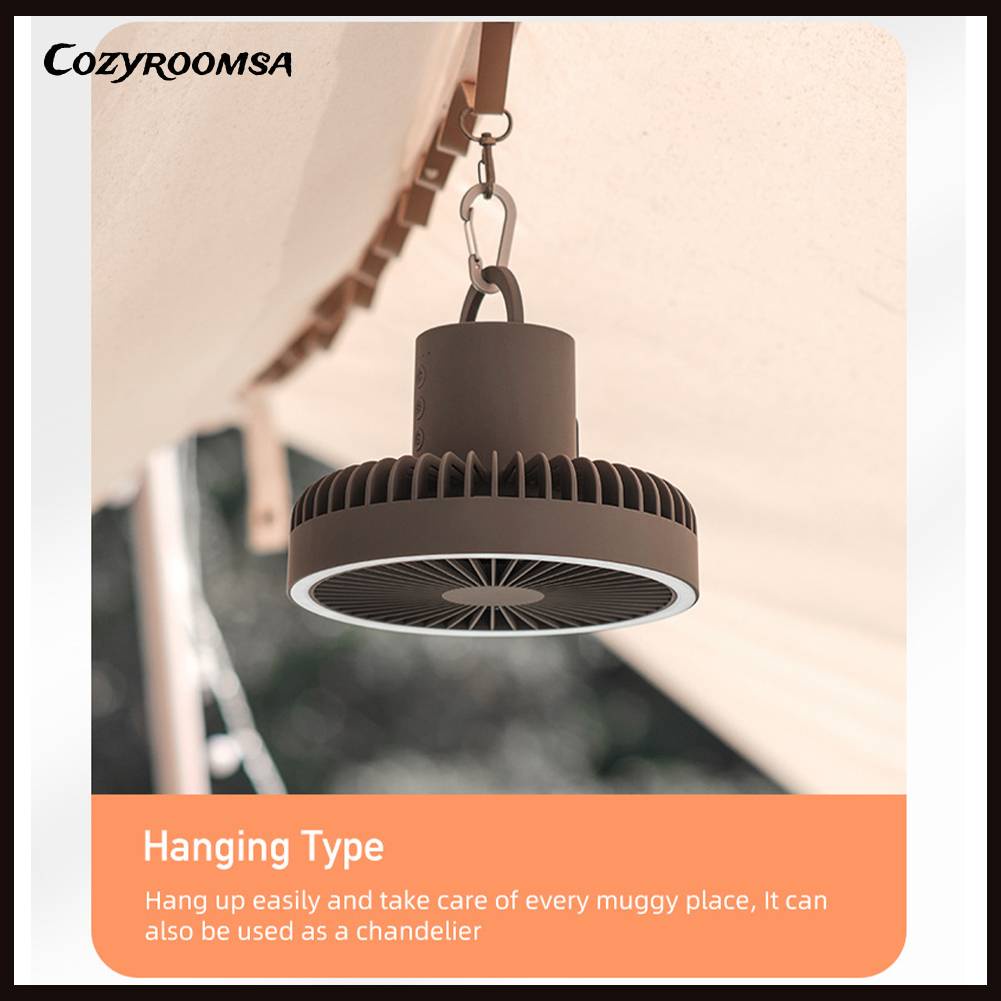 Quạt Làm Mát Để Bàn 3 Tốc Độ 10000mAh Cắm Trại Ngoài Trời