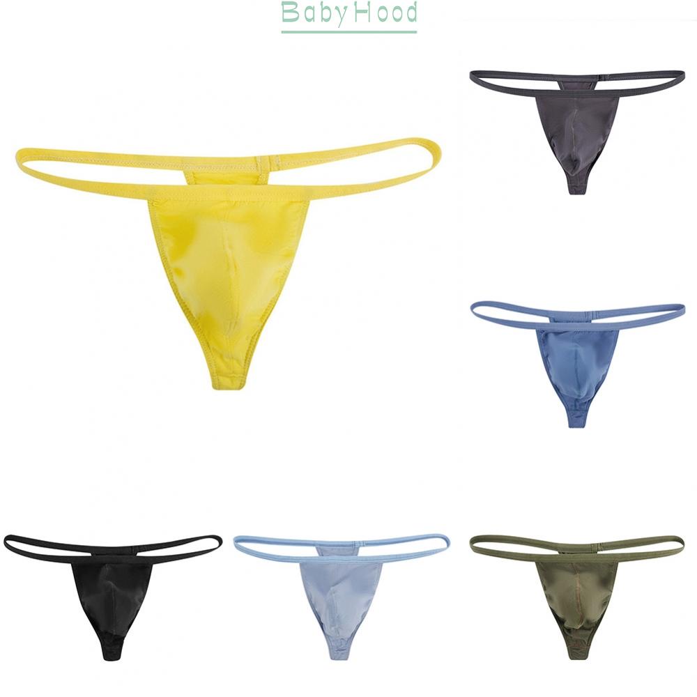 Men's Solid Color Close fitting String Thong Underwear with Soft Modal Waistband#BBHOOD
