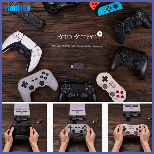 Thiết Bị Nhận Tín Hiệu Bluetooth Yinrti Tương Thích Với Máy Chơi Game Mini Nes