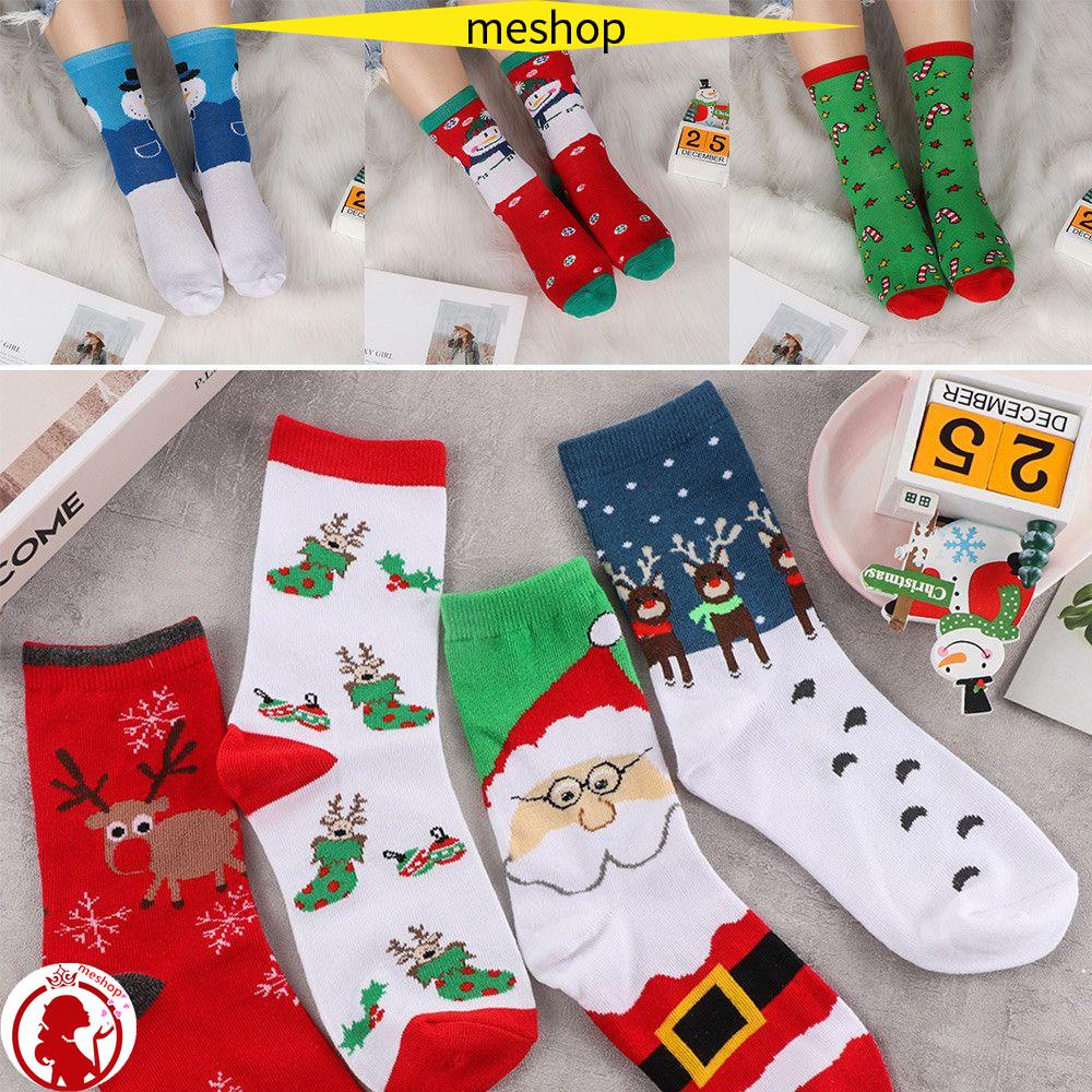 Vớ Giữ Ấm Thoải Mái Họa Tiết Giáng Sinh Thời Trang