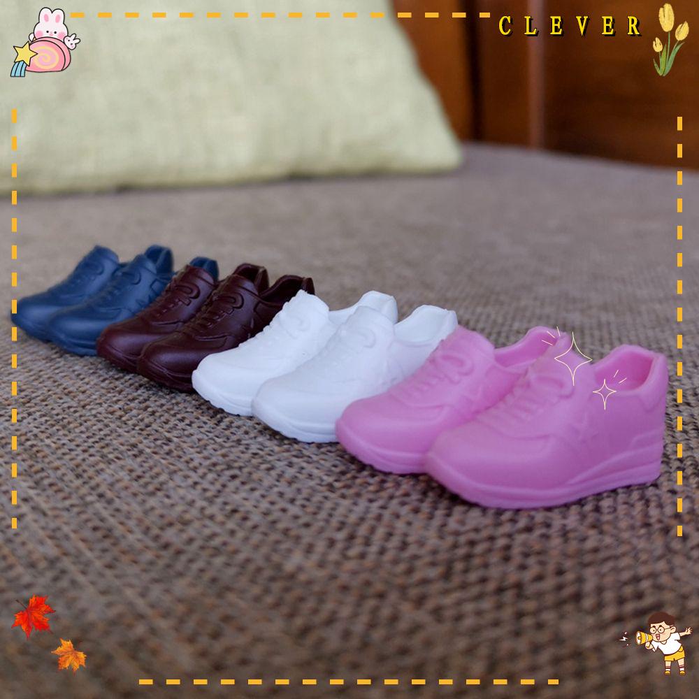 Giày Bốt Nhựa PVC Thời Trang Cho Búp Bê 16cm Dài 2~3.5cm