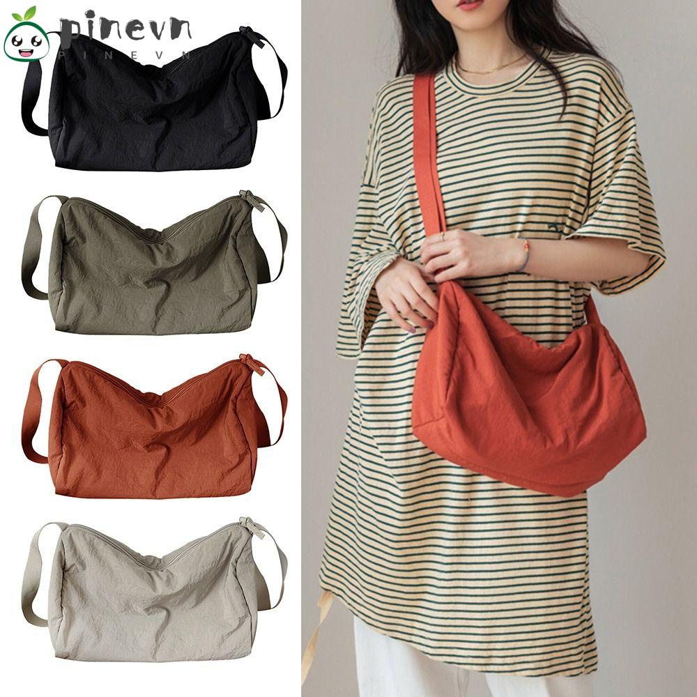 Túi Đeo Chéo Bằng Vải Nylon Mềm Đa Năng Thời Trang Cho Nữ