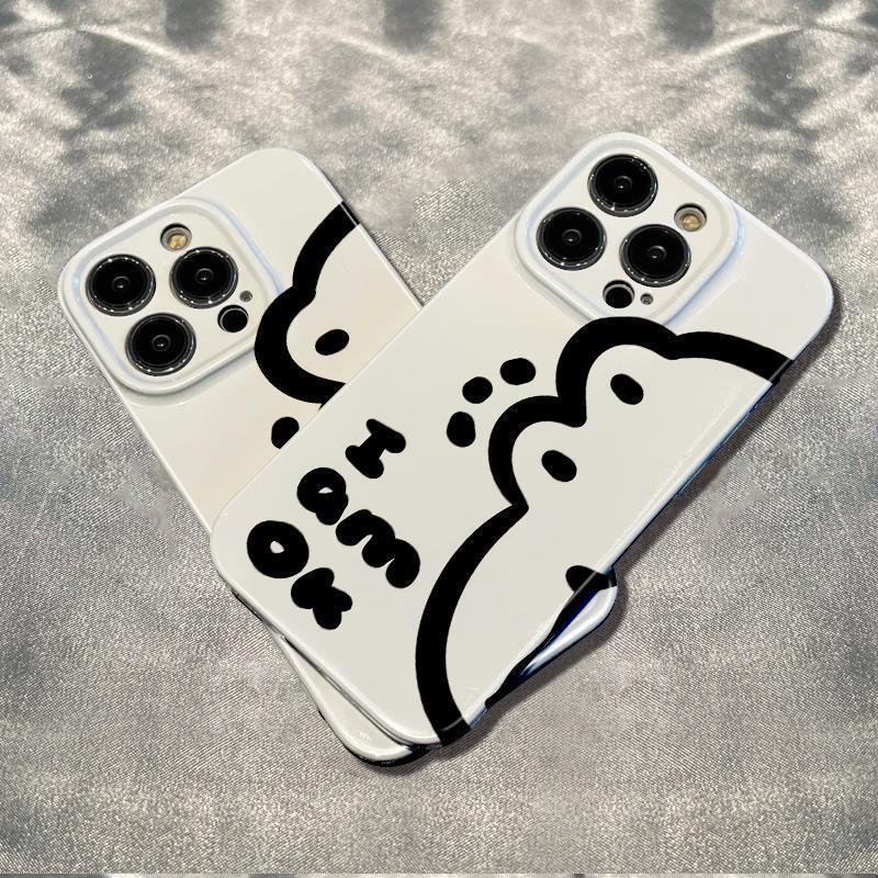 Ốp Điện Thoại Màu Trắng Chống Sốc Hình Đầu Cá Sấu Cho Iphone 78 6In13 14pro max 1211Plus W6MM