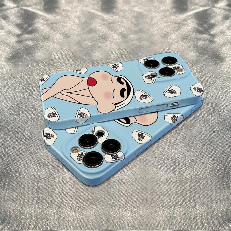 Ốp Điện Thoại Thời Trang Cho Iphone121378Ốp Điện Thoại Dẻo Họa Tiết Hoạt Hình Cậu Bé Bút Chì Cho Iphone max Style plus14pro Shy Shin-Chan 11In N8ZI