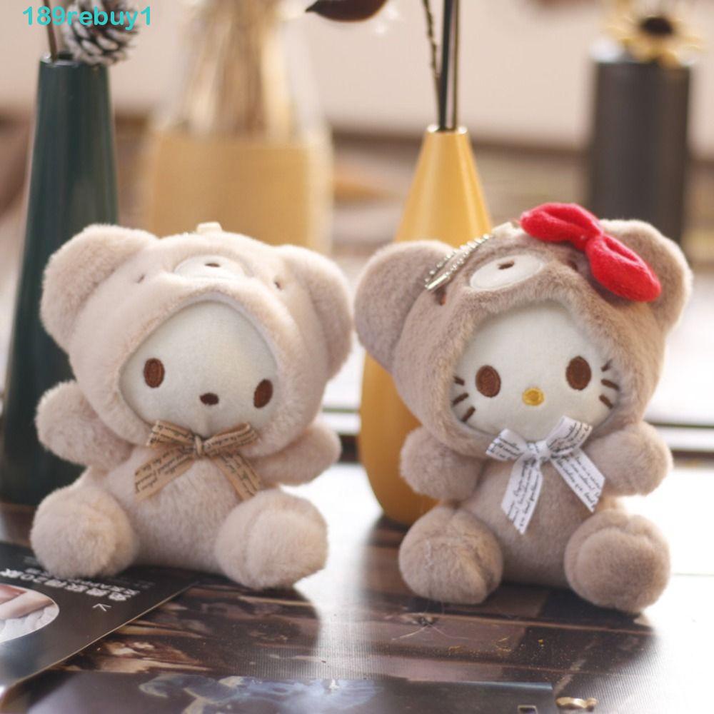 1 Móc Khóa Hình Mèo Kitty / Gấu Nhồi Bông Đáng Yêu