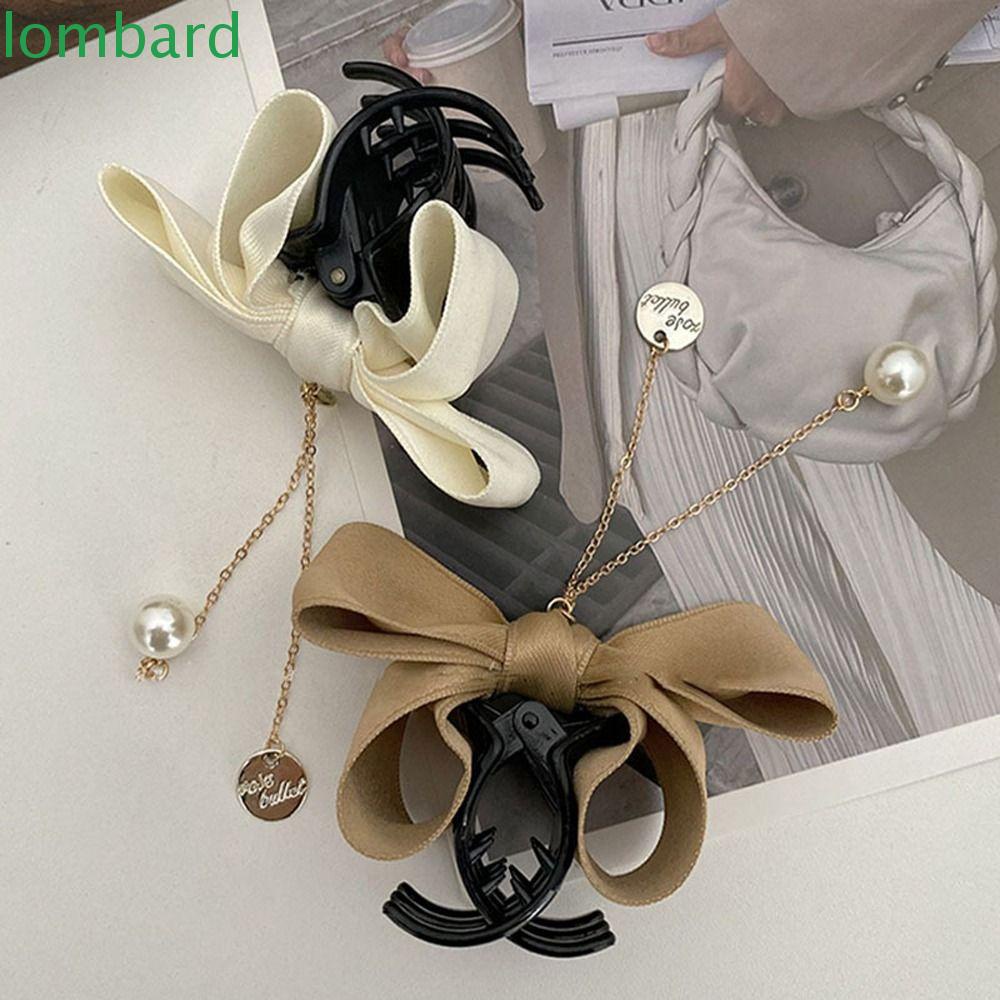 Kẹp Tóc Nơ Lớn Phong Cách Vintage Hàn Quốc Ngọt Ngào Cho Nữ