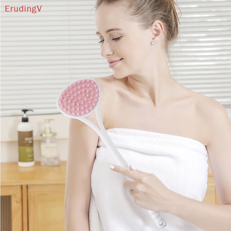 Bàn Chải Chà Lưng Cán Dài Bằng Silicon Tiện Dụng Khi Tắm