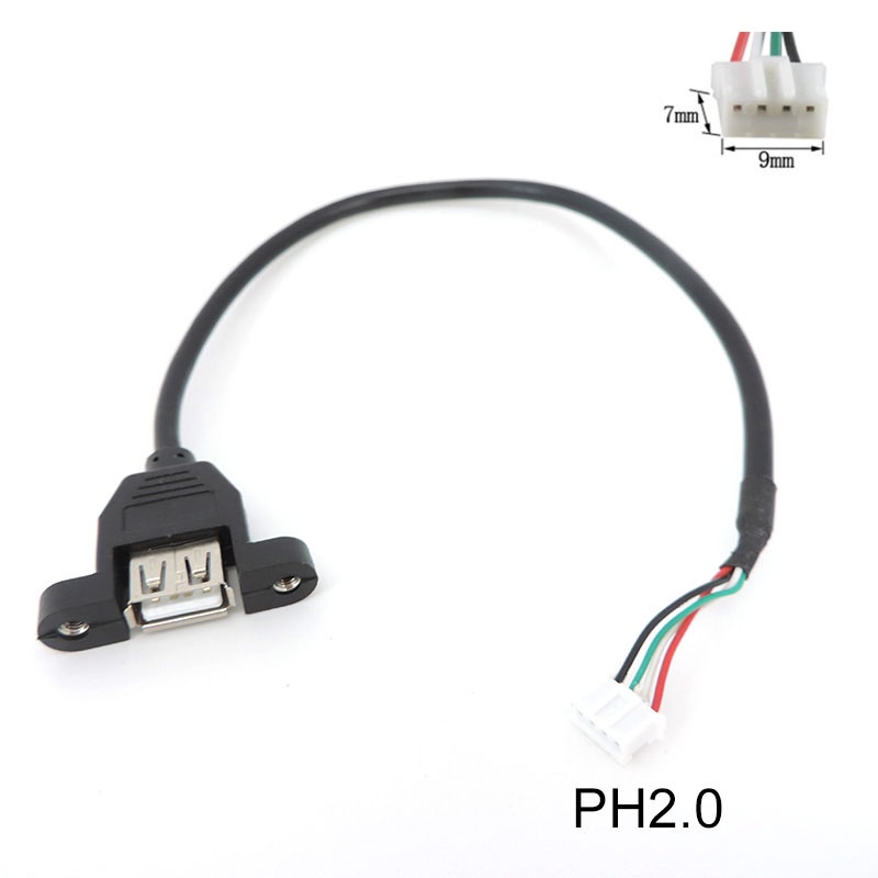 Dây Cáp 30cm usb 2.0 female Sang 4p Cáp ph2.0 usb 2.0 female diy vnh2