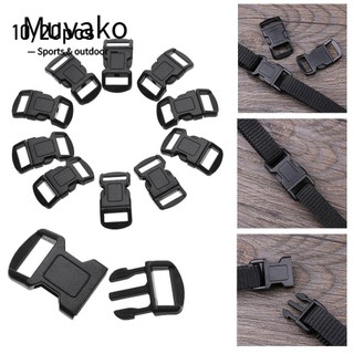 MUVAKO Set 10/20 khóa nhựa cài dây đai 10mm đa năng có thể điều chỉnh