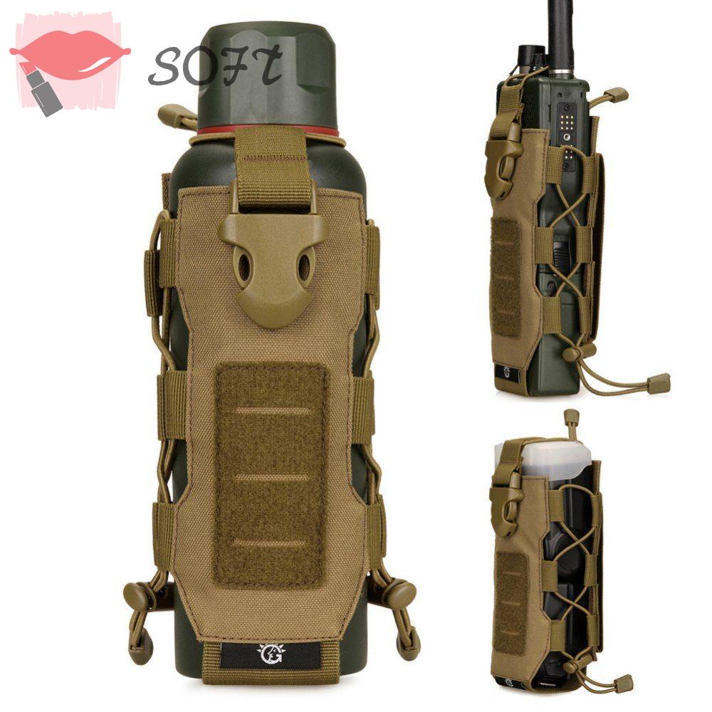 Túi Đựng Bình Nước Bằng Nylon Có Dây Rút Tiện Dụng Giá Đỡ