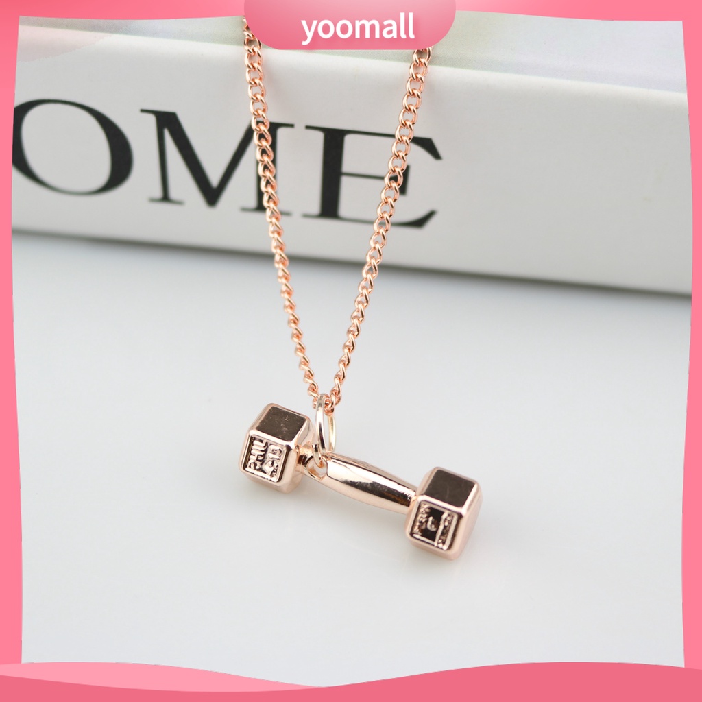 Vòng cổ Mặt Hình Quả Tạ Cá Tính Cho Nam Nữ