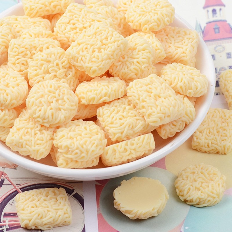 Mô hình miến mì tôm phụ kiện trang trí slime | Mini House