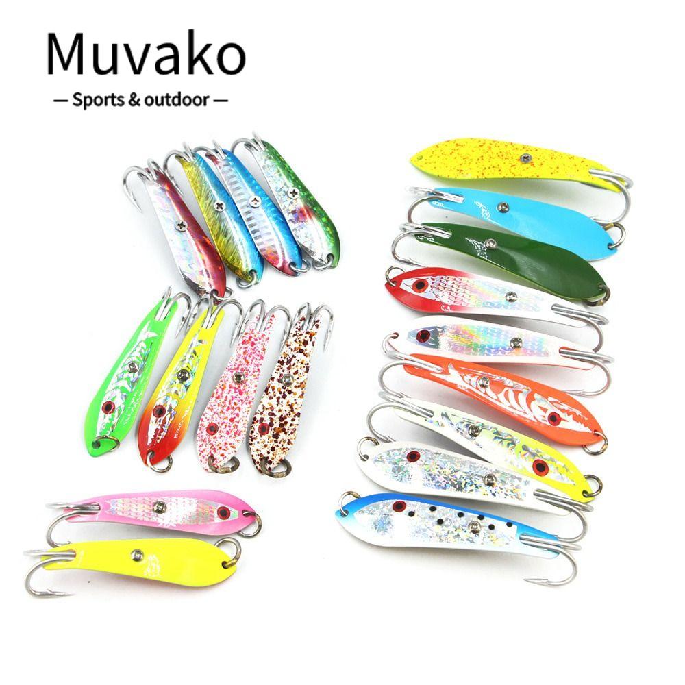 MUVAKO Mồi Câu Cá Giả Bằng Kim Loại 5cm 7.5cm 9cm 10cm