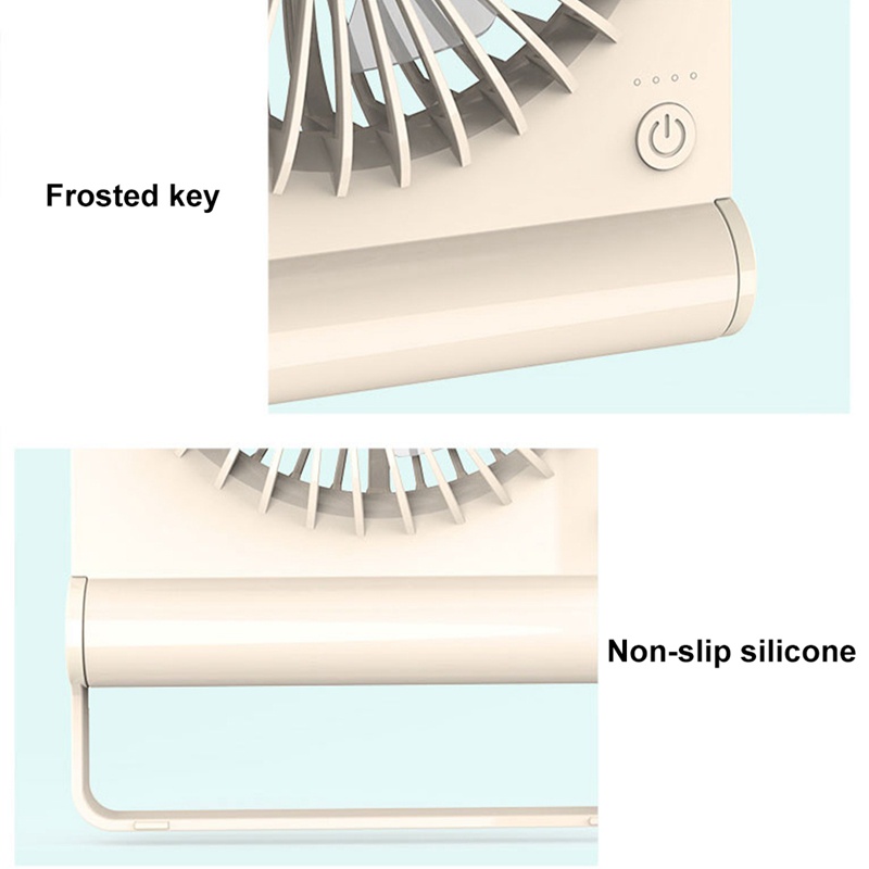 Quạt Điện Làm Mát Siêu Mỏng Yên Tĩnh Có Thể Sạc Lại Cho Phòng Ngủ / Văn Phòng