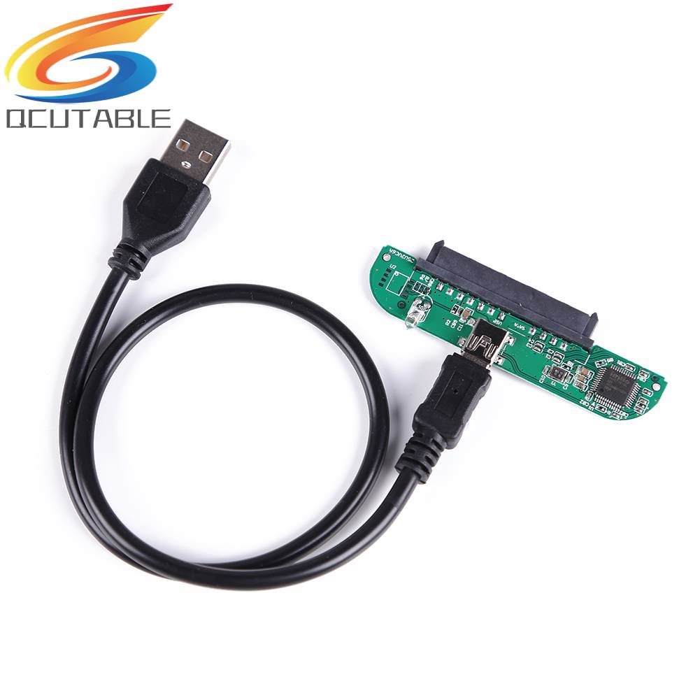 (MớI) Cáp ChuyểN Ổ CứNg USB 2.0 Sang SATA 7 + 15 Pin 2.5 "