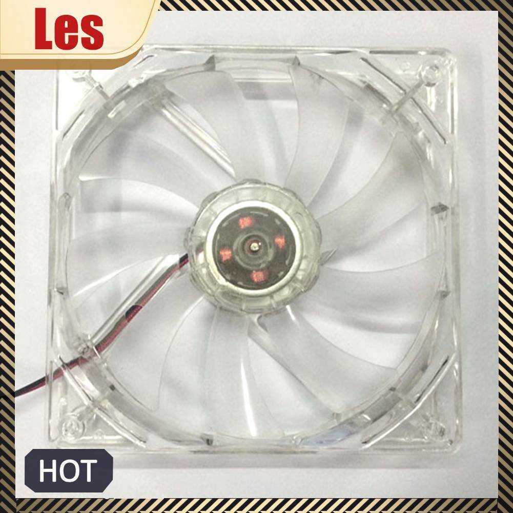 Quạt TảN NhiệT ĐèN LED Đỏ 12cm 120mm 12V 4Pin Cho PC