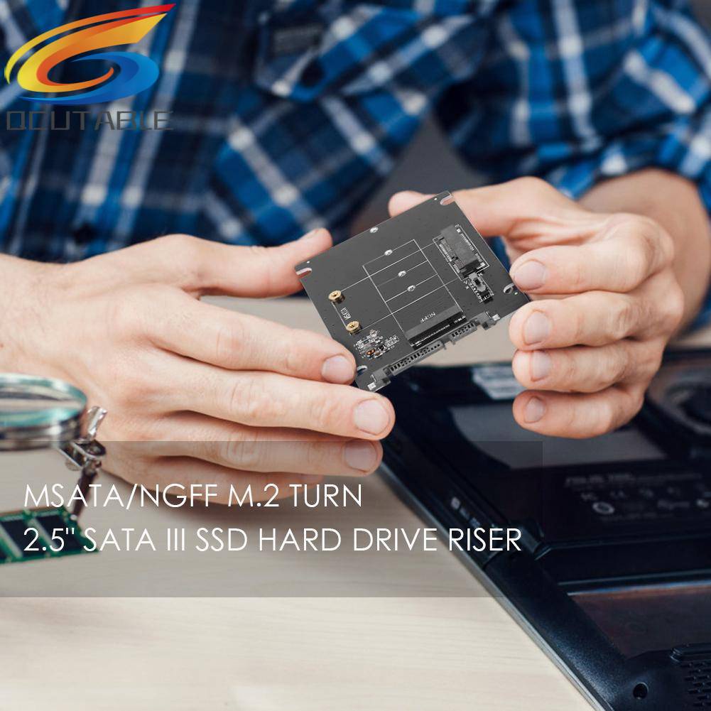 Bộ ChuyểN ĐổI 2 Trong 1 mSATA Sang SATA NGFF M.2 Sang SATA3 SSD